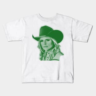 miranda lambert ( 12 ) vintage - green solid style Kids T-Shirt